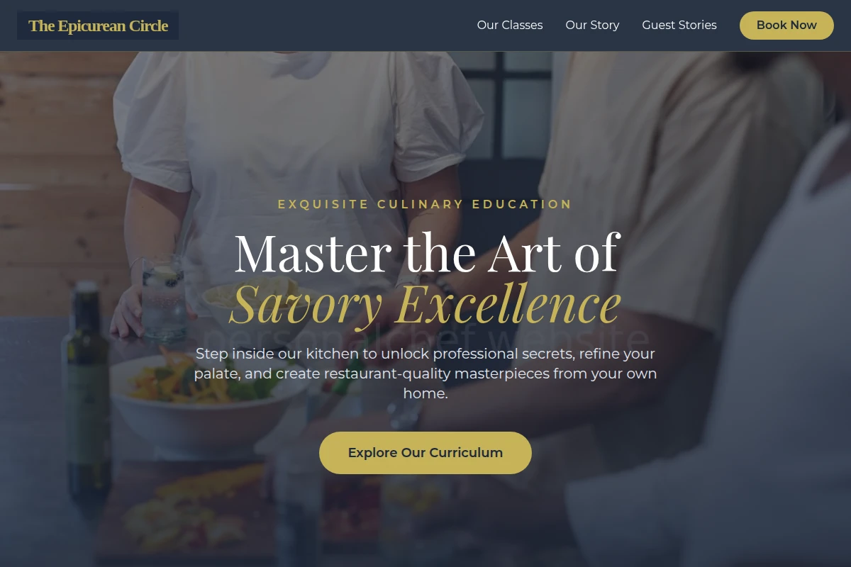 Savory Cooking Class