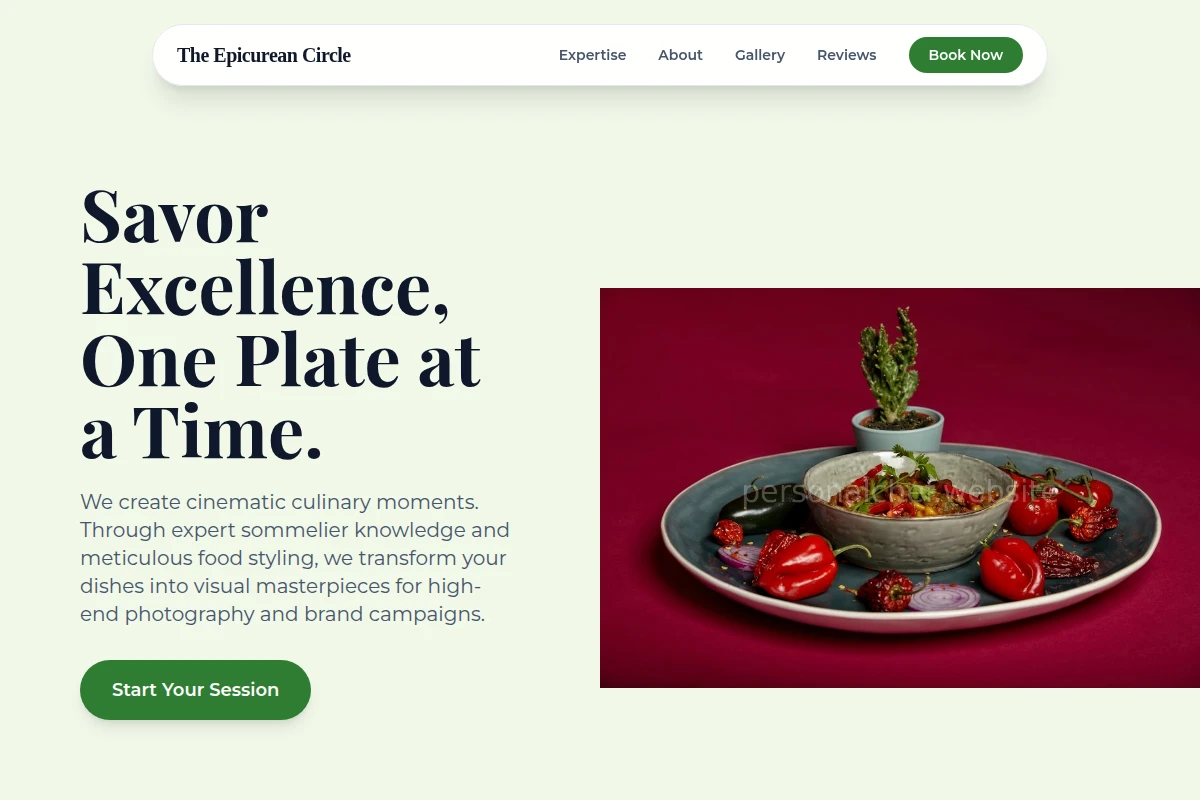 Sommelier Food Styling