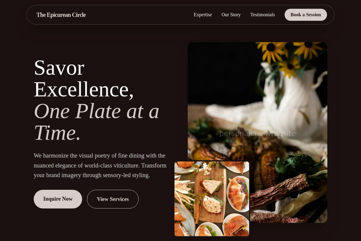 Sommelier Food Styling