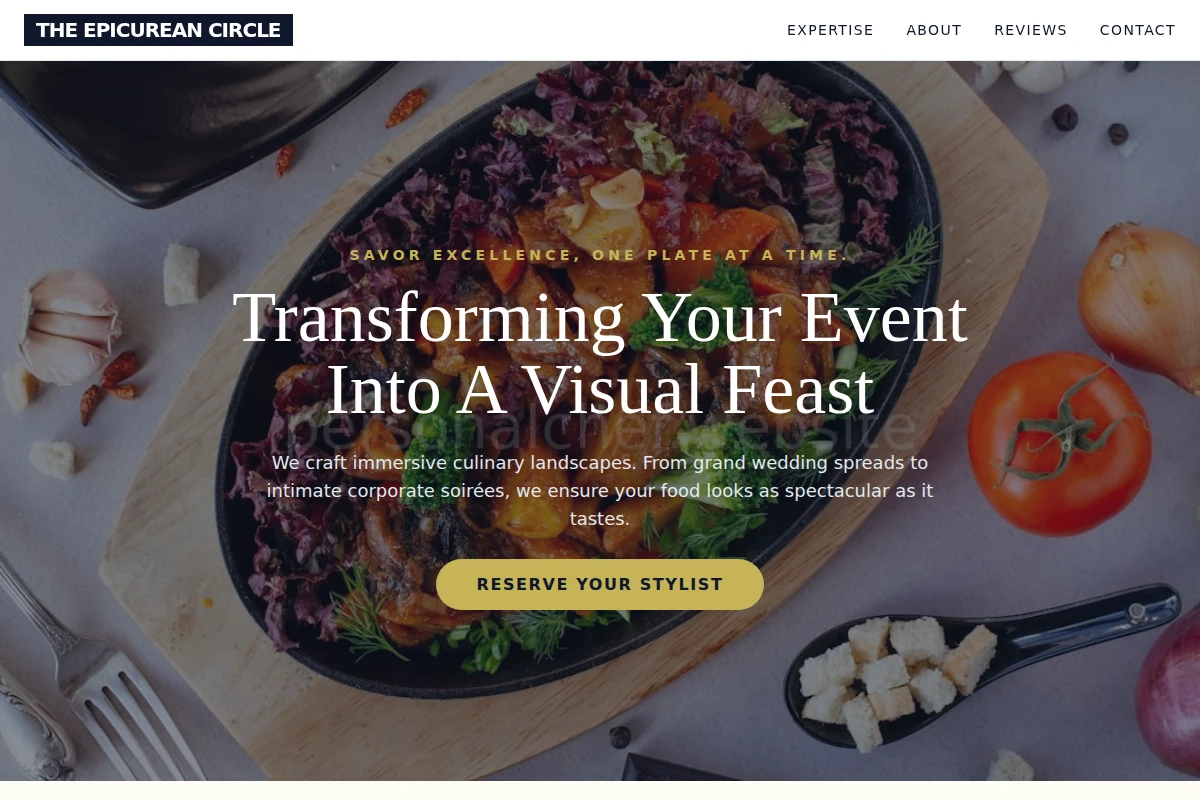 Buffet Food Styling